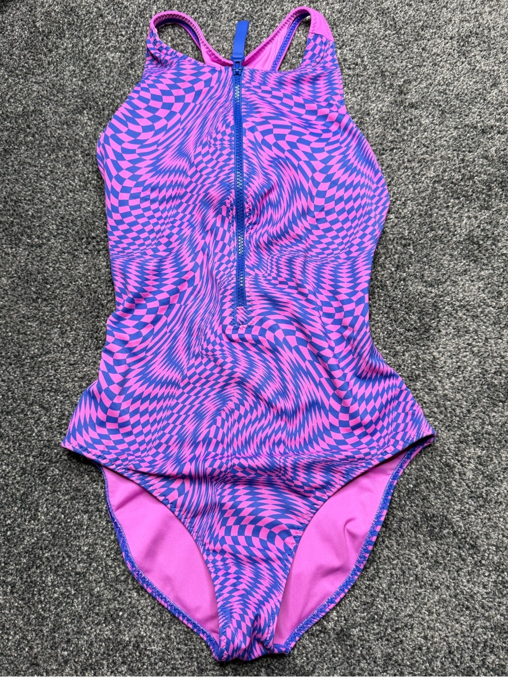 Fabletics Zip-Front Racerback Shaping One-Piece size medium - Picture 3 of 7